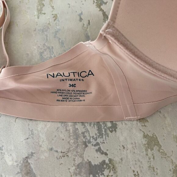 Nautica Intimates Nude Lightly padded bra 34C - Picture 7 of 7